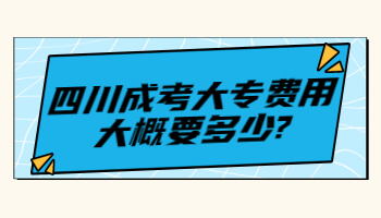 四川成考大专费用