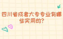 四川省成考大专专业有哪些实用的